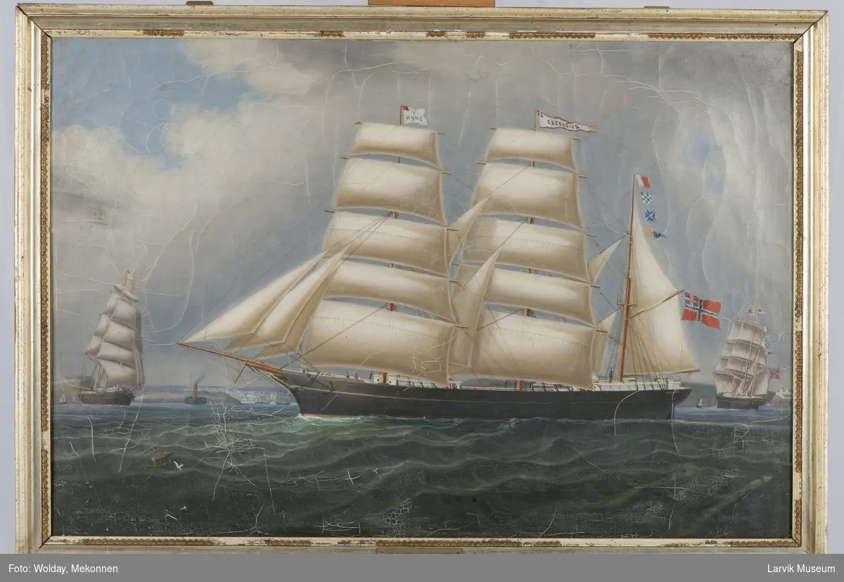 EXCELSIOR
Nasjon: Norsk
Type: Bark
Byggeår: 1869
Byggested: Hølen, Larvik, Norge
Verft: Hølens værft (H. Chr. Jahnsen)
Endelig skjebne: Trinidad - Aberdeen. Asfalt. Strandet 1881 ved Peterhead.