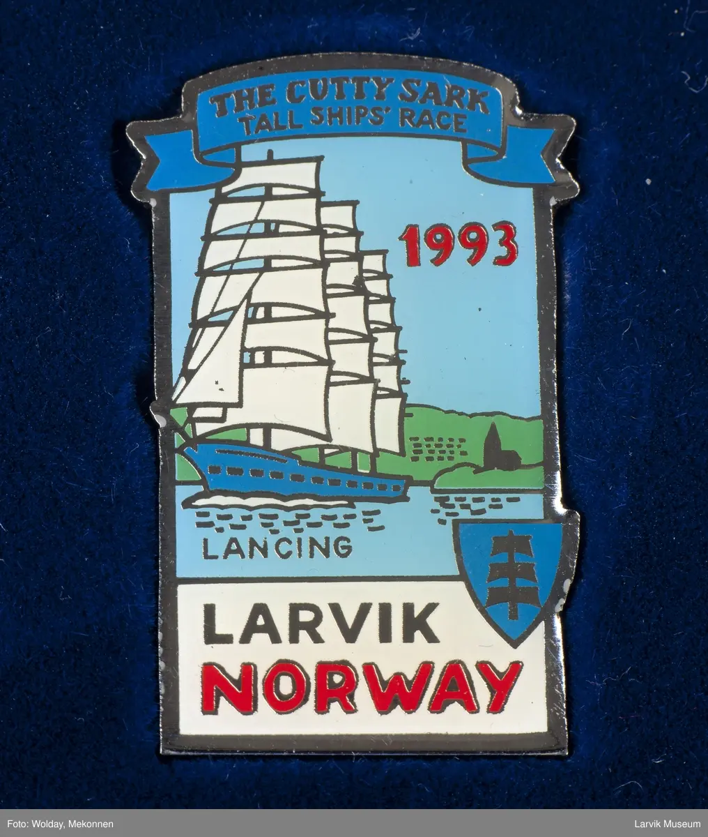 Pin med Cutty Sark-motiv "Lancing"