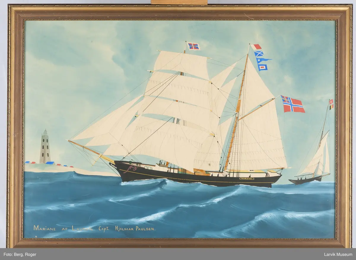 MARIANE
Nasjon: Norsk
Type: Skonnertbrigg
Byggeår: 1879
Byggested: Åsgårdstrand, Norge
Verft: Jensen
Ombygging: Ombygget 1906
Endelig skjebne: War loss. Minesprengt 1918