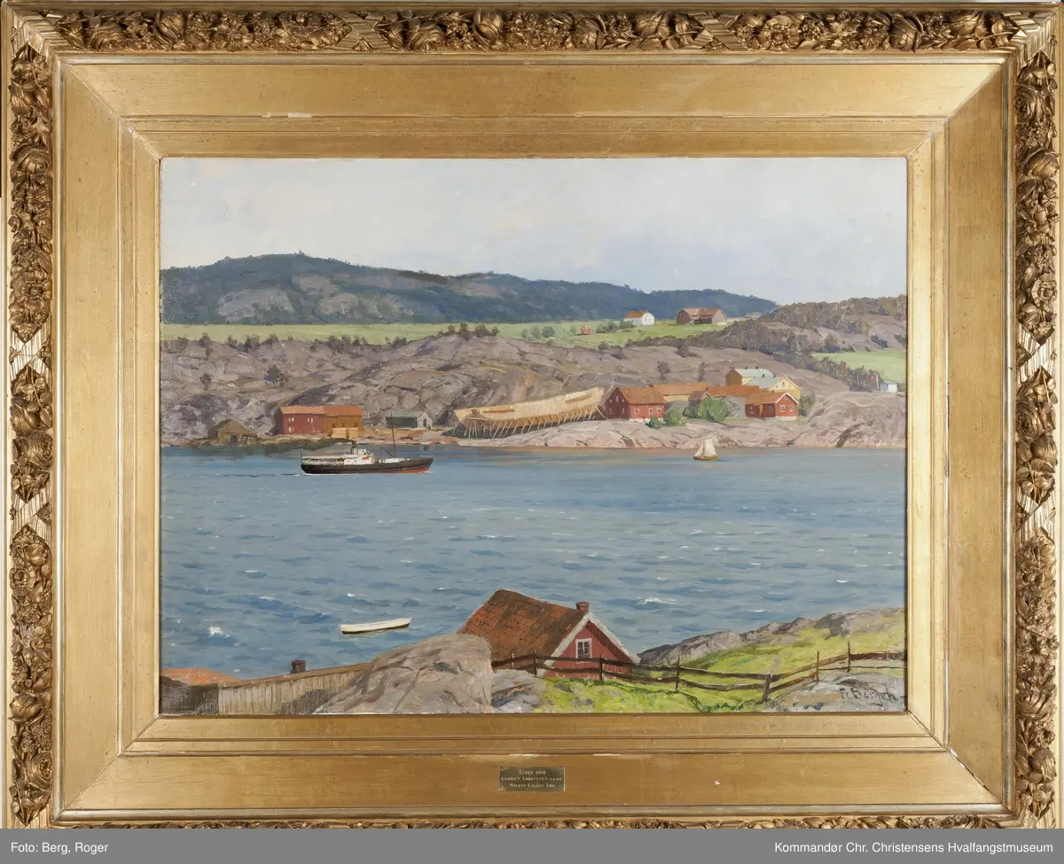 Motiv: Rød gård, med Rødsverven.