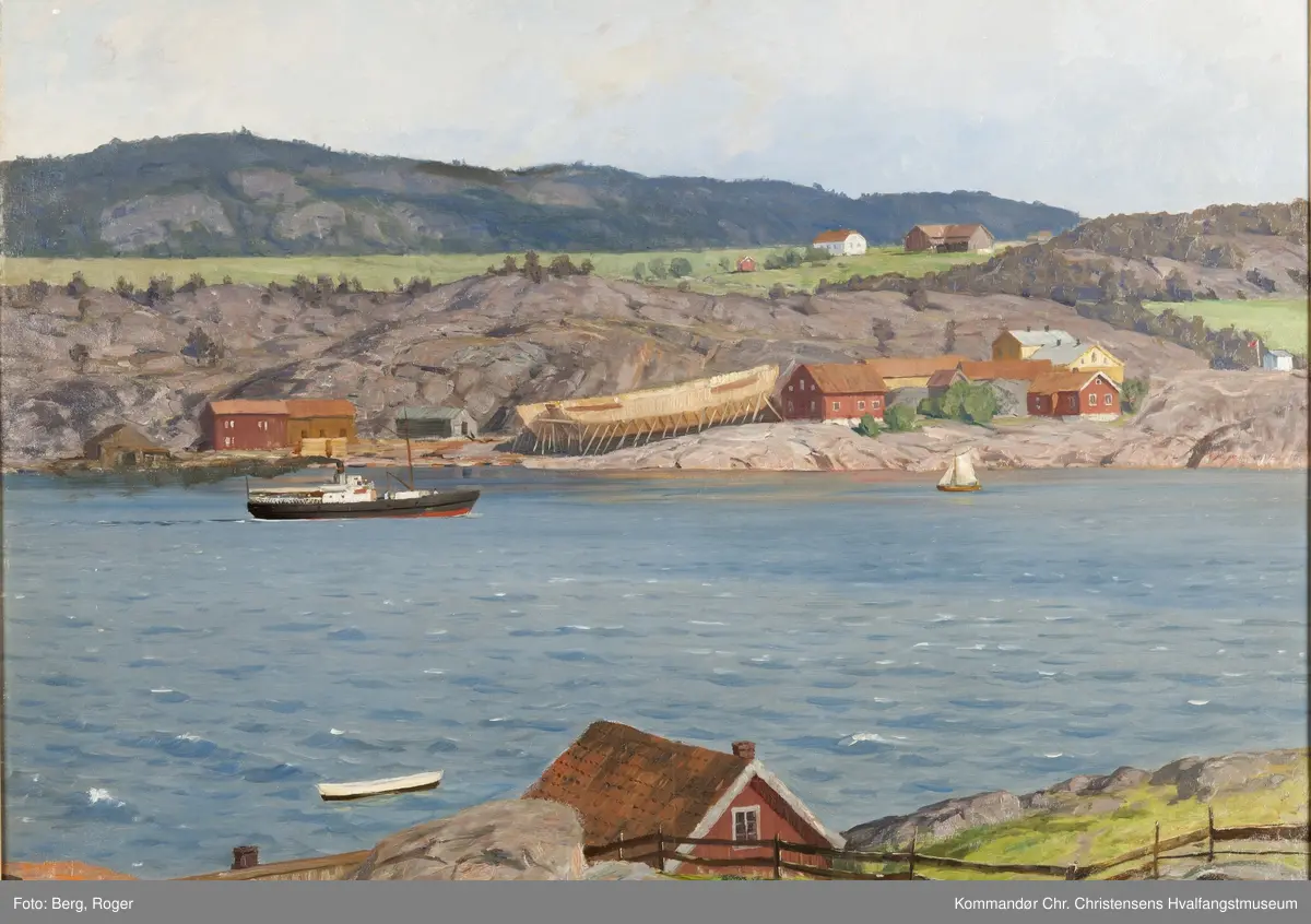 Motiv: Rød gård, med Rødsverven.