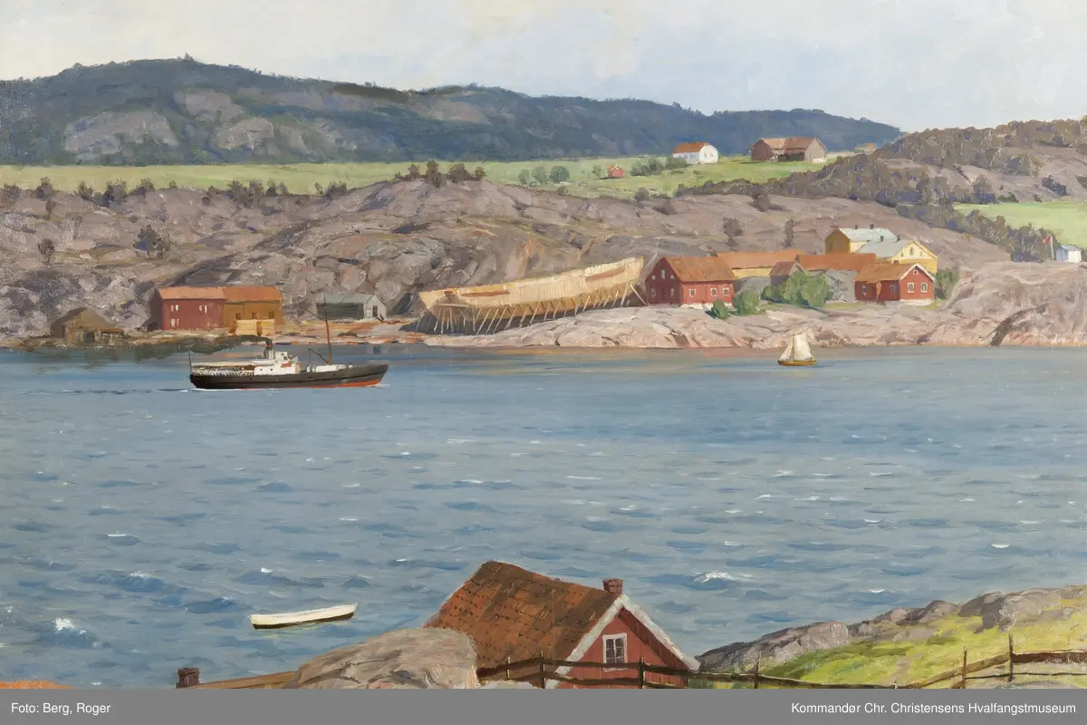 Motiv: Rød gård, med Rødsverven.