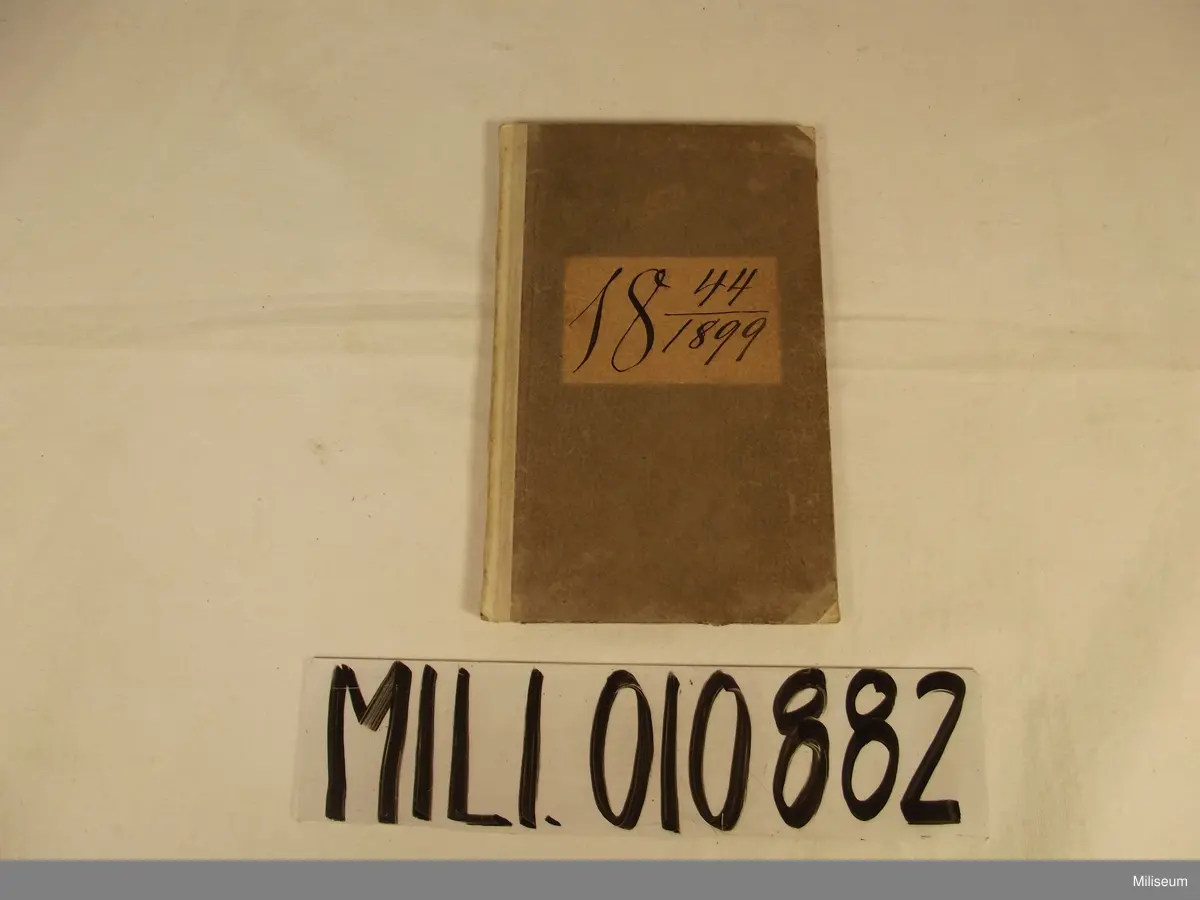 Inskrivningsbok för Johan Ansgarius Hansson från 1899