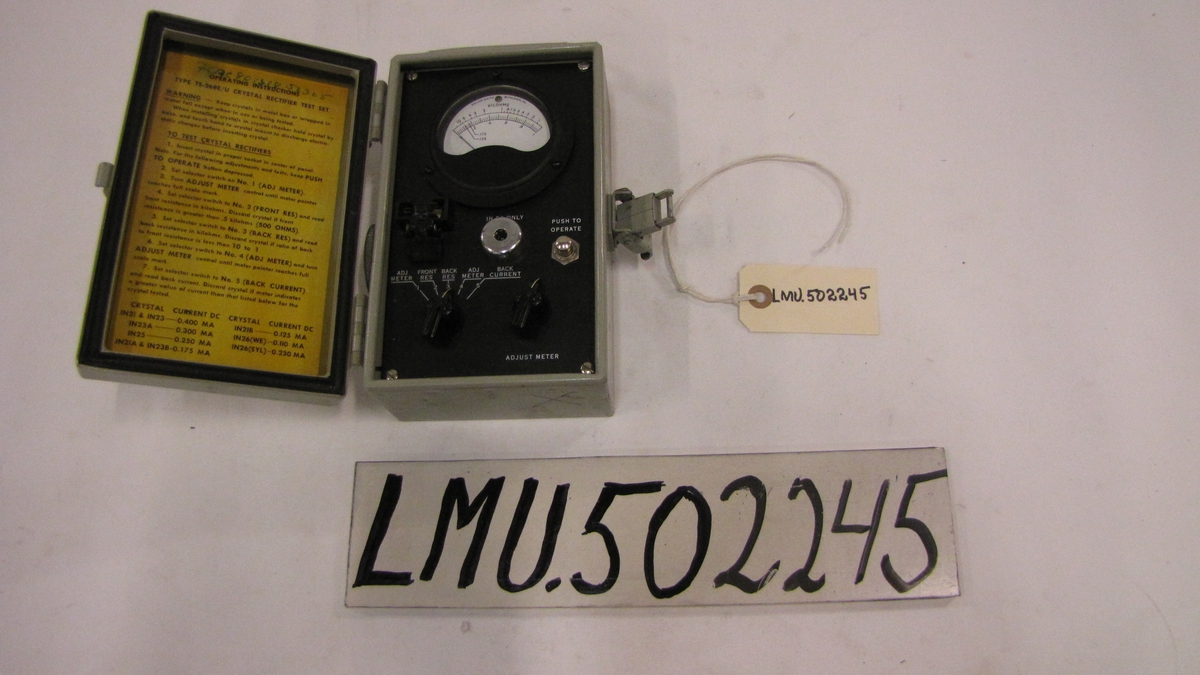 Crystal rectifier test set TS-268 E/U
