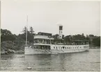 Passagerarångfartyget Sandhamns Express av Sandhamn i Sandhamnsgattet c:a 1947.