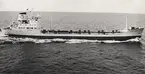 Tankmotorfartyget DANGULF MAERSK, Köpenhamn, just levererad från Odense Varv den 23.2.1965.