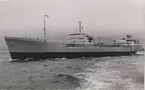 Motortankfartyget A.K. FERNSTRÖM av Karlshamn under provturen 1954.