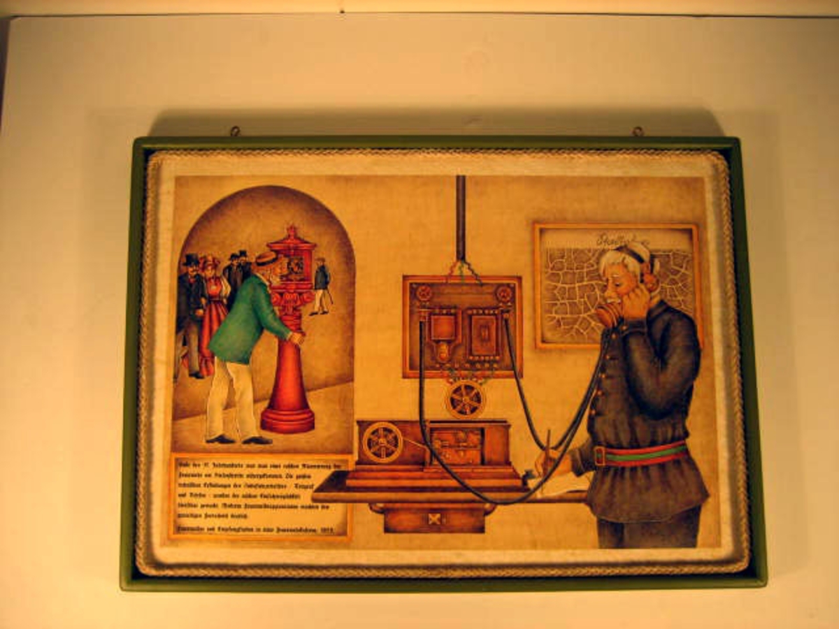 Illustrerermottaker brannmelder i bruk
