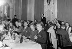 Middag vid J-södras årsfest 1949 i Spegelsalen på Stora Hotellet i Jönköping.