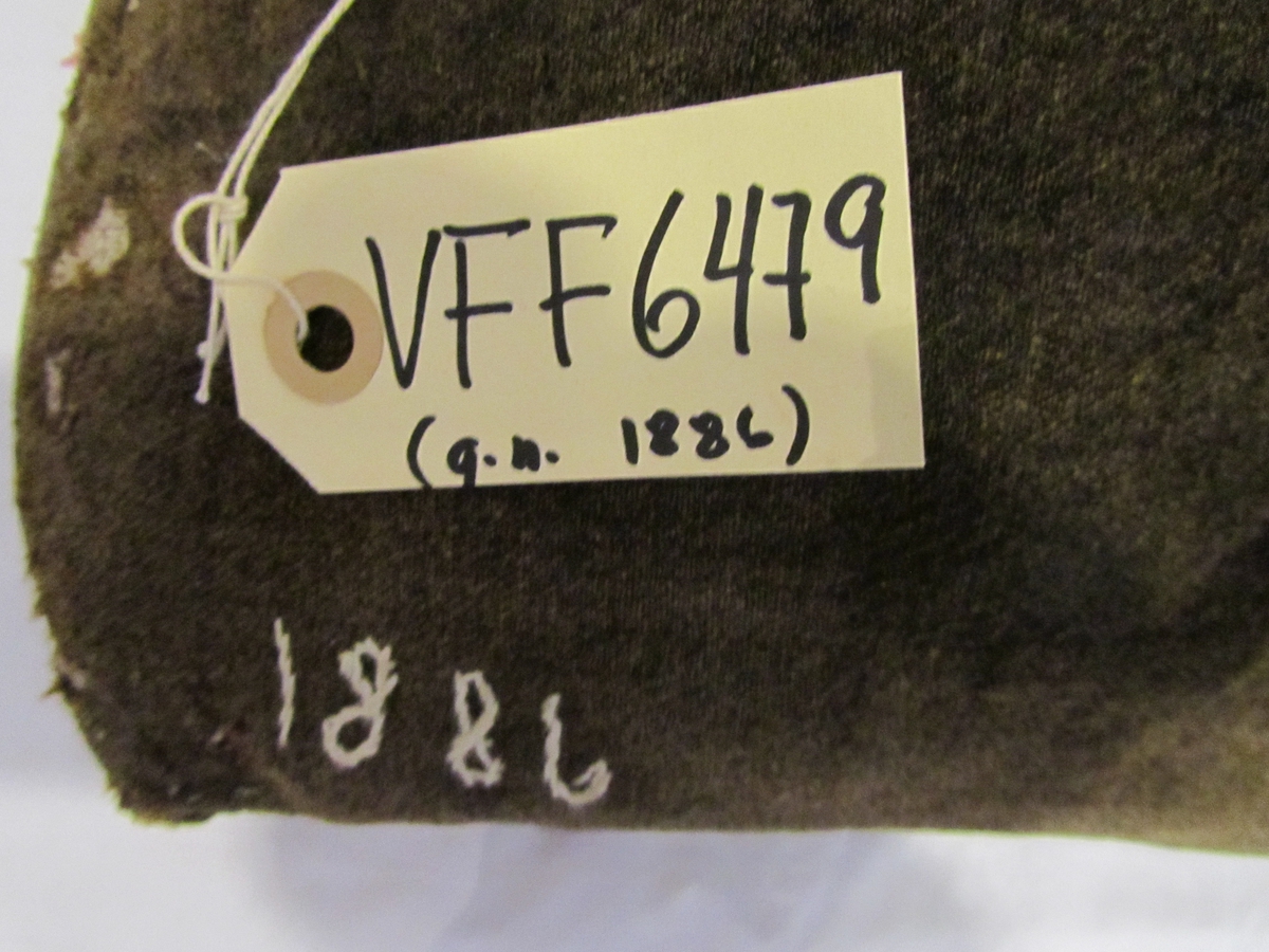 Blomar, fuglar, sirklar (solhjul), sirkulært midtfelt med årstalet 1845 og initala I G J D (truleg), akantusranke langs kanten.
