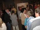 Mingel under vernissagen av utställningen av Från Lilla Paris till Louvren på Vänersborgs museum 2009-04-25. 

Detta var Birgitte Söndergaards första utställning på sin födelseort.