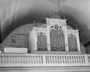 Interiör. Kyrkorgel.  Kullings-Skövde kyrka