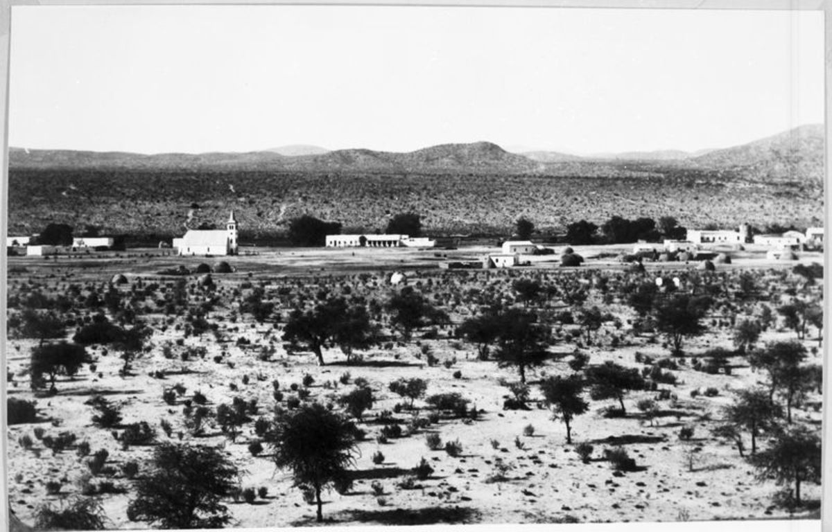 Namibia. View over Otjimbingwe.