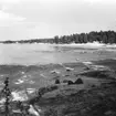 Halleberg. De la Gardies sandar, badstrand vid Vänern, 29-30 Maj 1946.