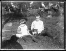 Sven Jonsson, Hjärtum 1915-05-14, hunden Sonja, Valdemar Jonsson, ?