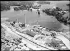 Flygfoto över Åsensbruk och Upperud