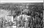 Flygfoto över Hultafors. Sanatorium