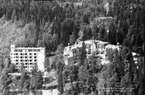 Flygfoto över Hultafors. Sanatorium