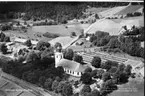 Fristad  Kyrka Flygfoto