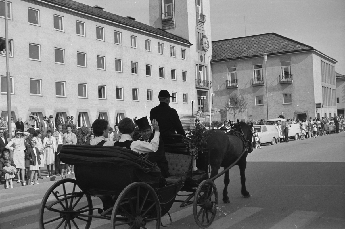Glomdalsbruden 1965. Opptog i Leiret. Elverum.