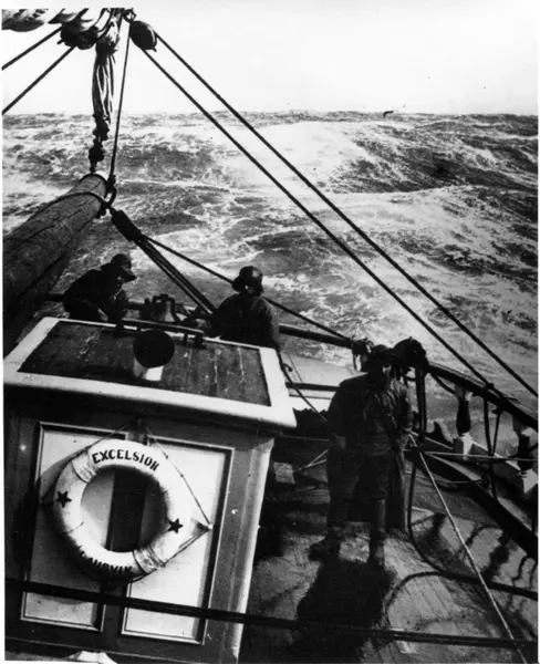 Bark Excelsior runder Kapp det Gode Håp på vei fra Fredrikst