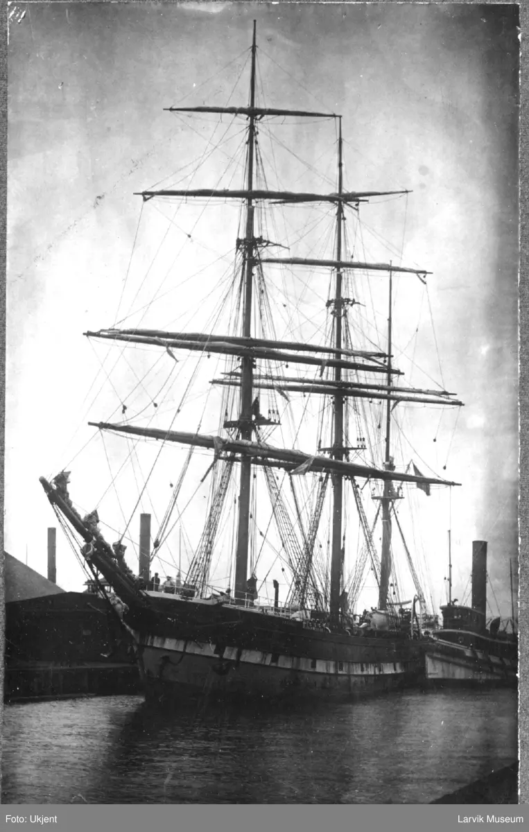 fartøy, seilskip, bark "Barossa"