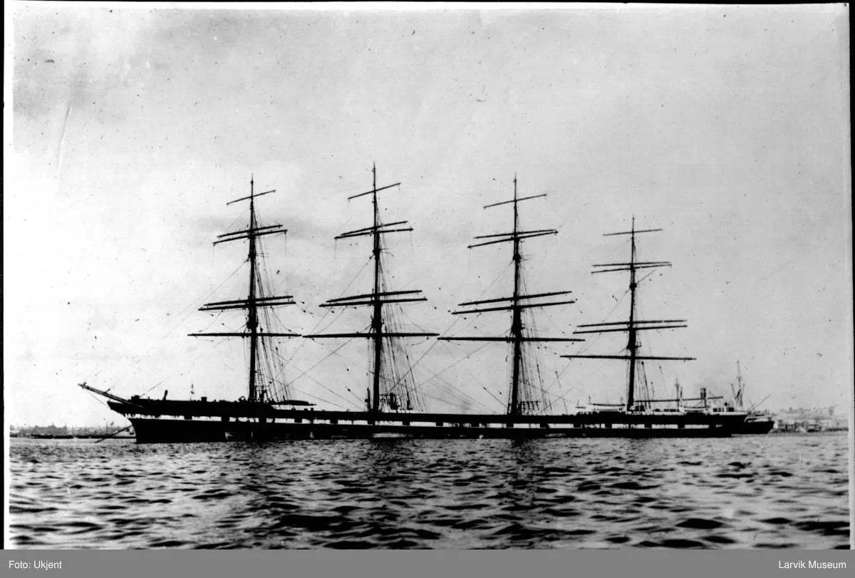 fartøy, seilskip, fullrigger "Lancing"