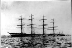 fartøy, seilskip, fullrigger "Lancing"