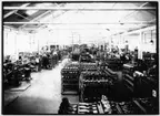 Interiör skofabrikshall,  A F Carlssons skofabrik  Vänersborg