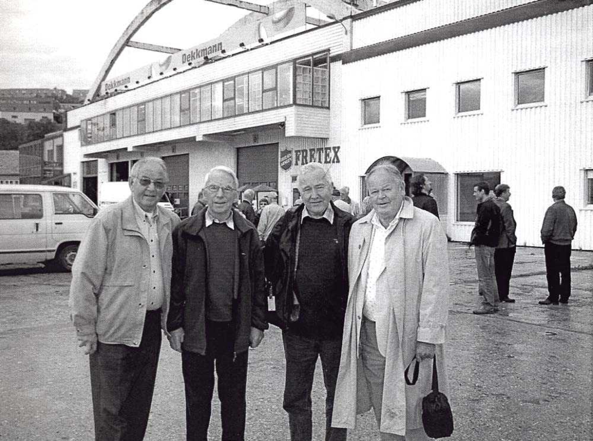 Portrett. Skattøra/Tromsø. Tre personer, veteraner fra tiden det var stor aktivitet med sjøflybase der. Sjøflytreffet fant sted i 2006.