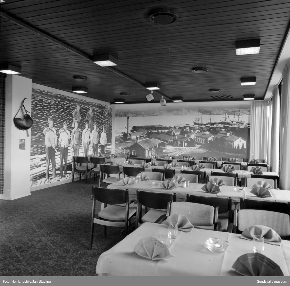 Esso Motor Hotell, interiörbilder.