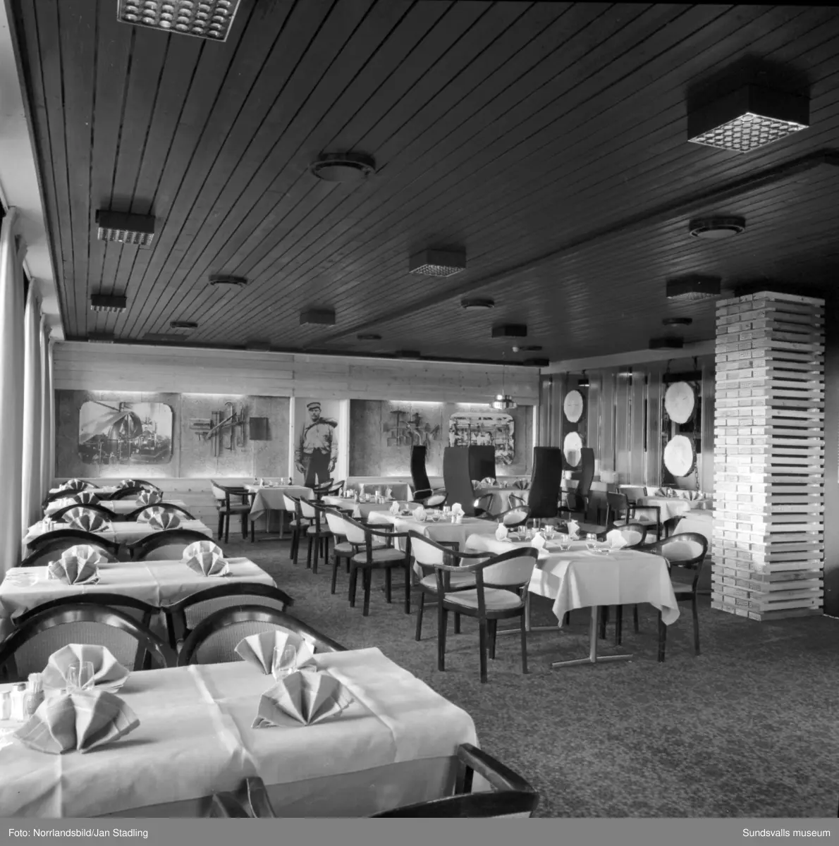 Esso Motor Hotell, interiörbilder.