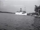 S/S Björkfjärden (2) insatt som ersättningsbåt för Norrskär, vid Karklö brygga 27/7 1971.