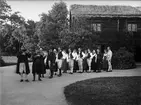 Skansens folkdanslag och spelmän 1919.