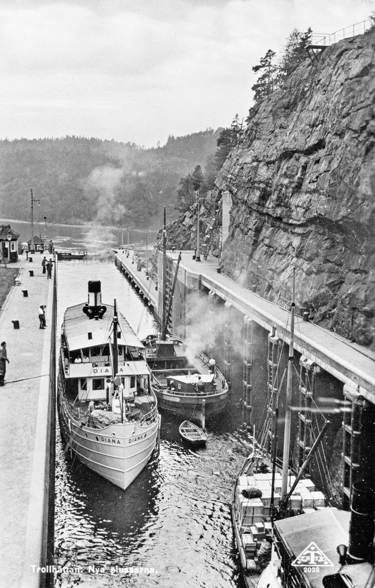 Trollhättan. Nya slussarna.
FOTO 2028.