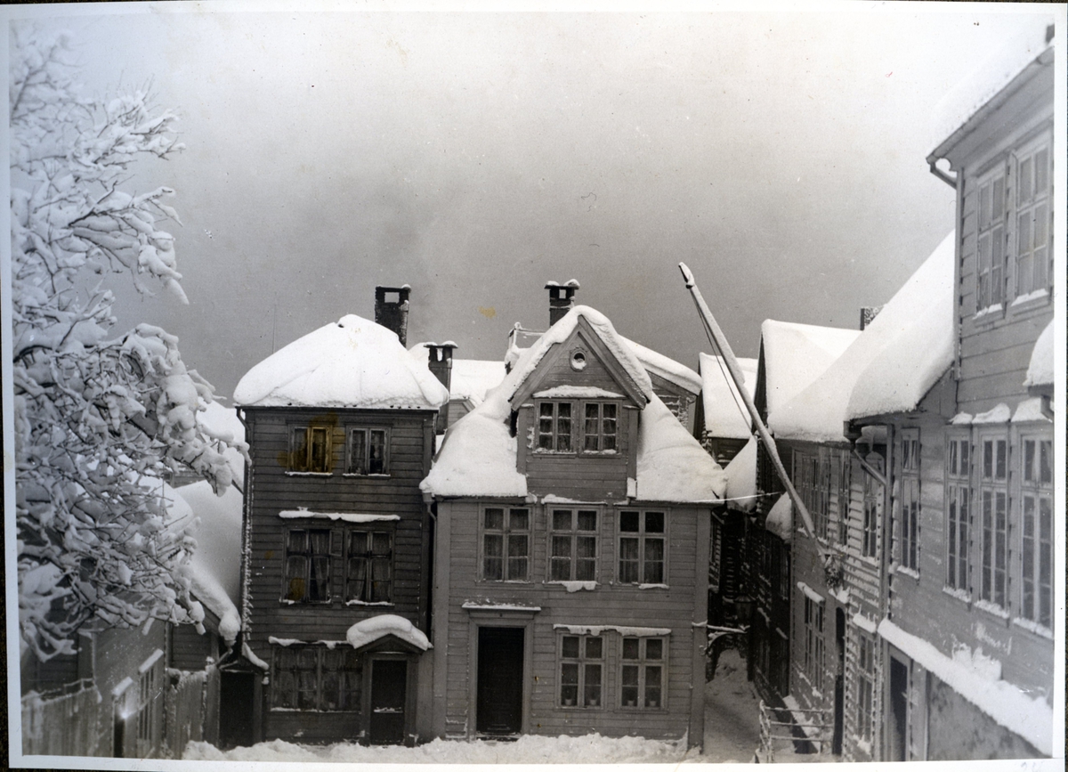 Vinterbilde fra Sliberget i Bergen