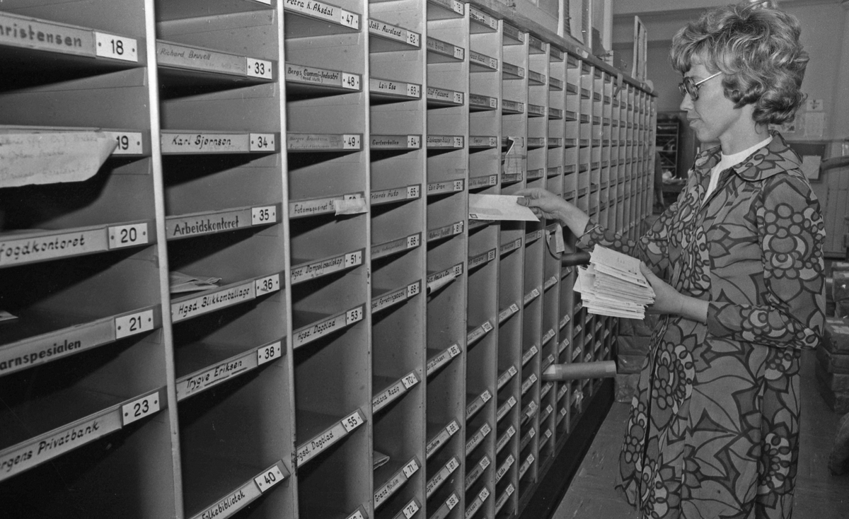 "HD bak kulissene" - 27/4-1972. Posthuset