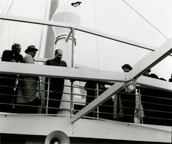 Passagerarångfartyget BIRGER JARL av Stockholm.  Provtur den