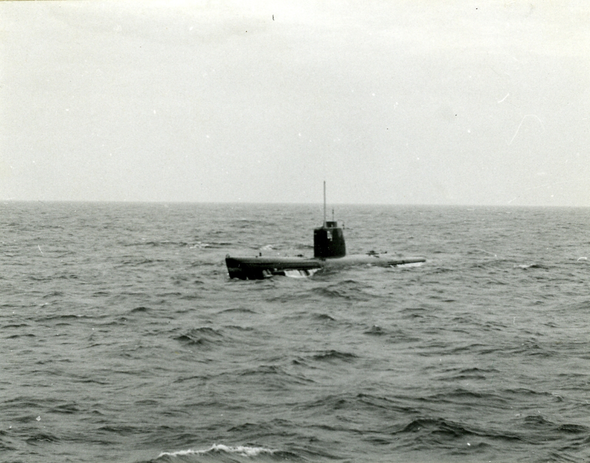 U-båten Dykaren under gång.