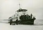 Fotograferat i mars 1955 på Kanholmsfjärden
Pass-båt Sandhamn-Vinterhamn