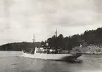 Ångfartyget EDDA. Foto taget i Ramsösund mellan Ramsö - Mjöldammen den 10.5.1927.
