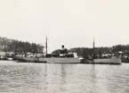 Ångfartyget EDDA. Fartyget på nordgående genom Tenösund den 12.5.1927.