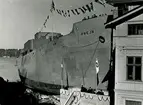 Finnboda varv, Stockholm.
M/S FREJA, sjösättning 23.3.1938
Rederi AB. Svea