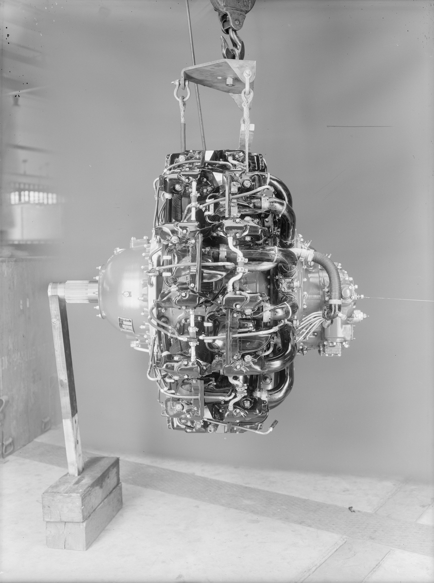 Flygmotor STWC-3
Pratt & Whitney Twin Wasp.
Kolvmotor.
Sidovy.