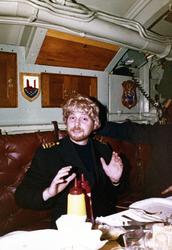 FC Kn Ulf Pejne ombord på ubåten Makrillen