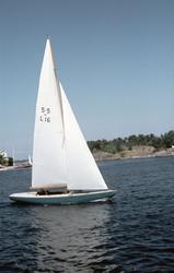 Peter Fazers 5.5-metersjakt KAN-BEI i samband med Sandhamnsr