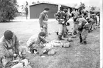 Fallskärmsjägarskolan i Karlsborg 1954.