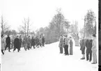 Fallskärmsjägarskolan i Karlsborg 1952. Inryckning.
