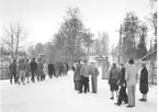 Fallskärmsjägarskolan i Karlsborg 1952. Inryckning.