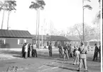 Fallskärmsjägarskolan i Karlsborg 1952. Inryckning.